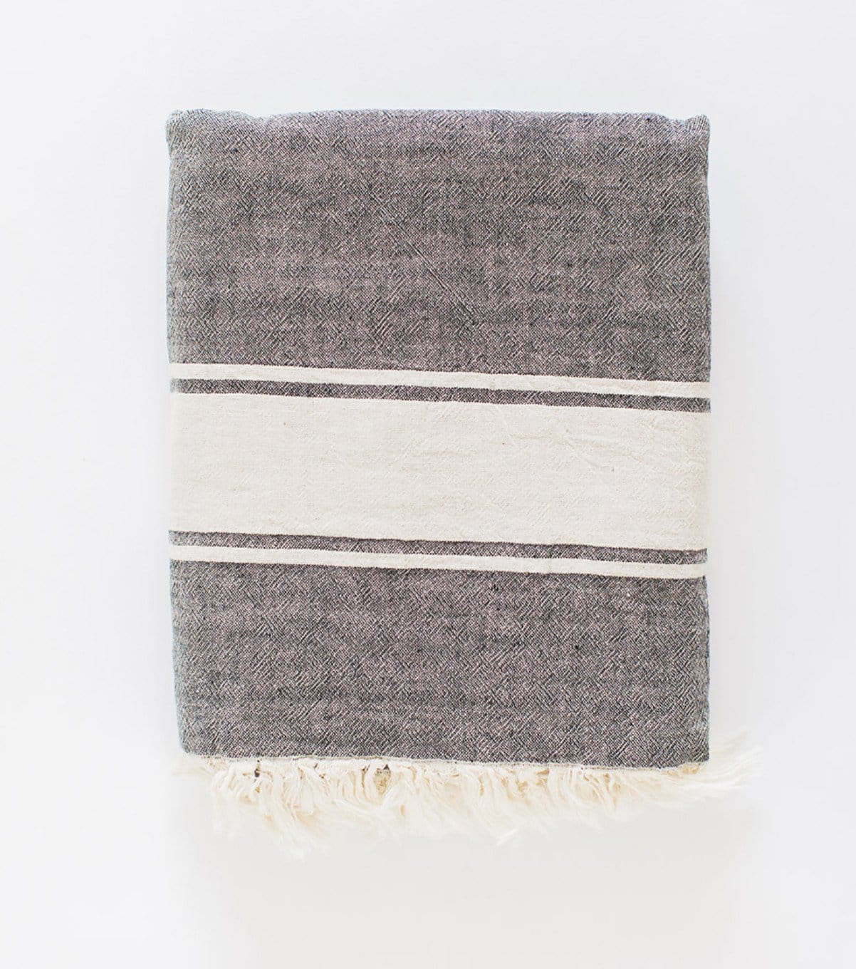 Classic Black Stripe Turkish Towel