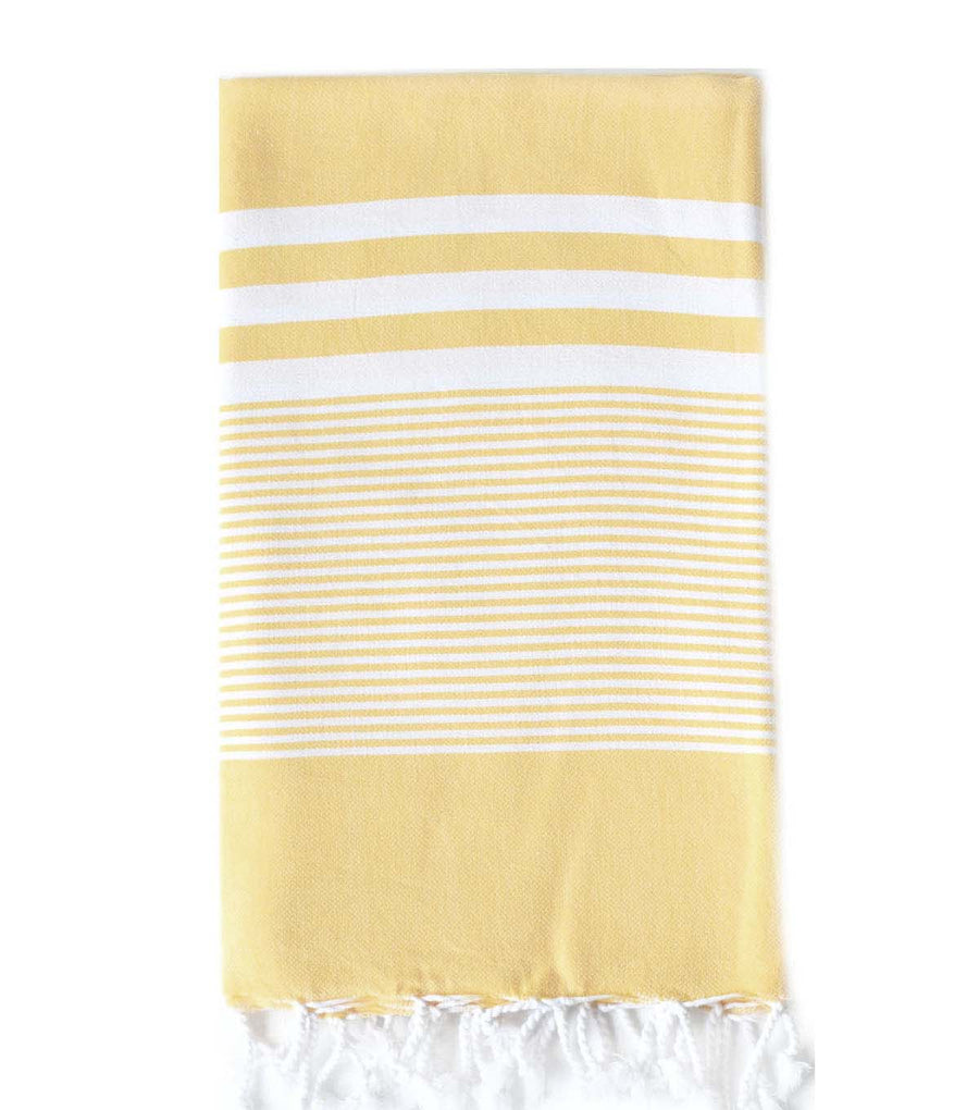  HILLFAIR 100% Cotton Turkish Beach Towels- Hammam Towel- 39 x  72 XXL Oversized Beach Towels for Adults- Light Sand Free Beach Bath Towels-  Clearance Gifts Beach Accessories-Set of 4-Yellow Blue 